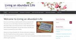 Desktop Screenshot of livinganabundantlife.com