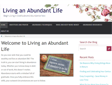 Tablet Screenshot of livinganabundantlife.com